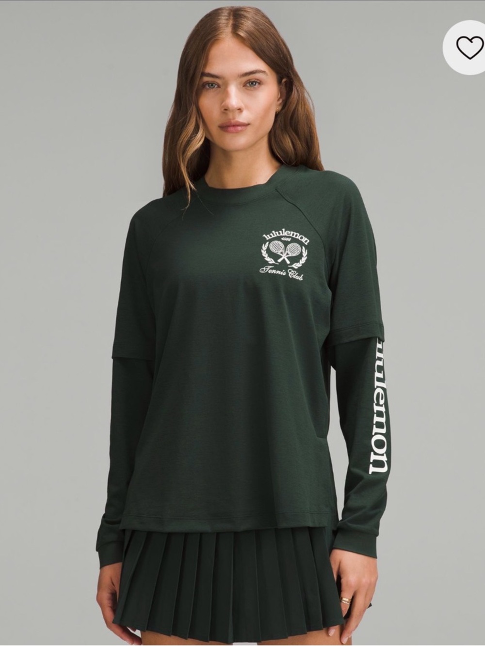 lululemon athletica Dark Green Layered Long Sleeve Tee